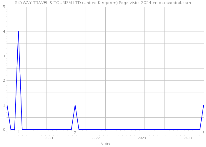 SKYWAY TRAVEL & TOURISM LTD (United Kingdom) Page visits 2024 