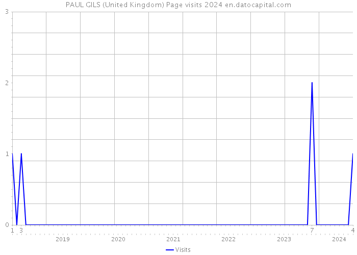 PAUL GILS (United Kingdom) Page visits 2024 