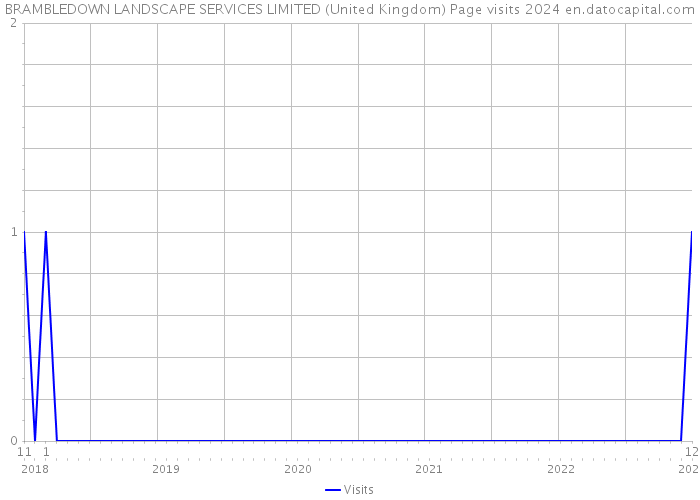 BRAMBLEDOWN LANDSCAPE SERVICES LIMITED (United Kingdom) Page visits 2024 