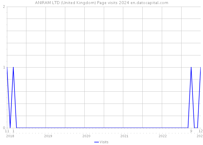 ANIRAM LTD (United Kingdom) Page visits 2024 