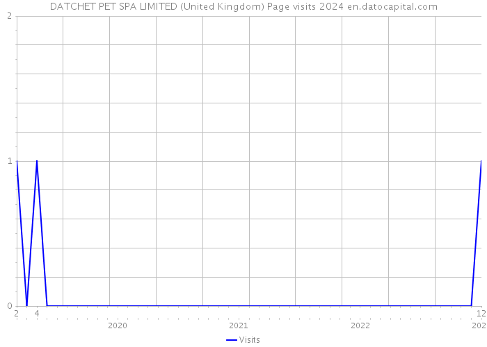 DATCHET PET SPA LIMITED (United Kingdom) Page visits 2024 
