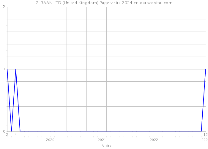 Z-RAAN LTD (United Kingdom) Page visits 2024 