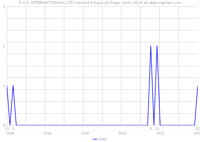 F.V.S. INTERNATIONAAL LTD (United Kingdom) Page visits 2024 