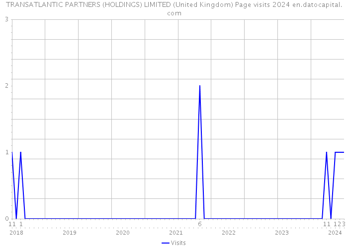 TRANSATLANTIC PARTNERS (HOLDINGS) LIMITED (United Kingdom) Page visits 2024 