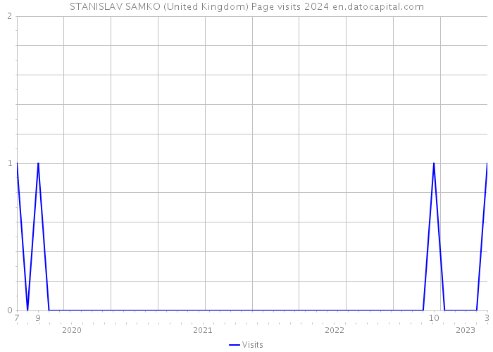 STANISLAV SAMKO (United Kingdom) Page visits 2024 