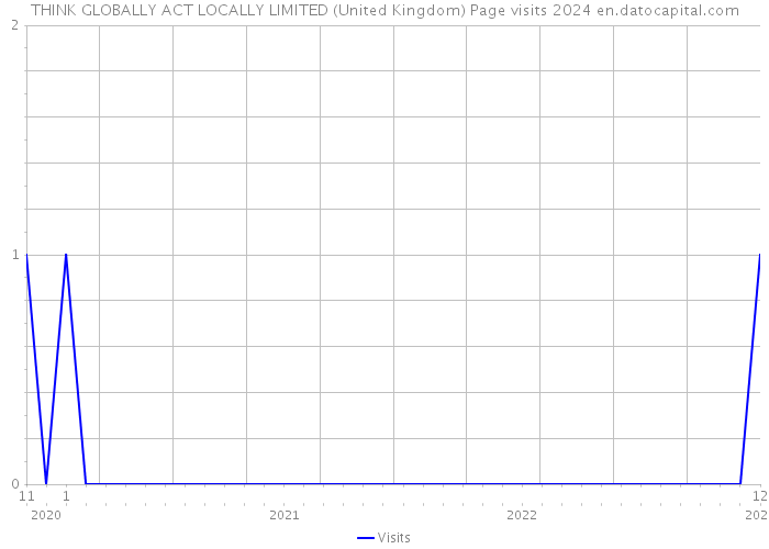 THINK GLOBALLY ACT LOCALLY LIMITED (United Kingdom) Page visits 2024 