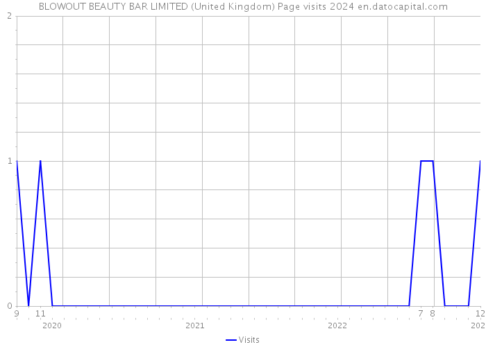 BLOWOUT BEAUTY BAR LIMITED (United Kingdom) Page visits 2024 