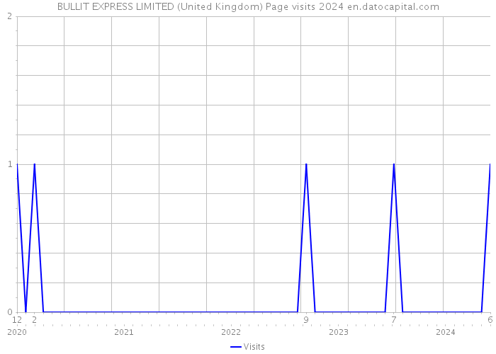 BULLIT EXPRESS LIMITED (United Kingdom) Page visits 2024 