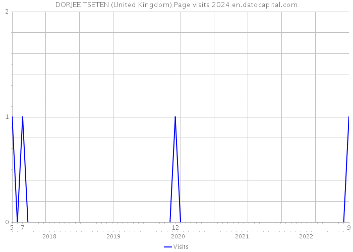 DORJEE TSETEN (United Kingdom) Page visits 2024 