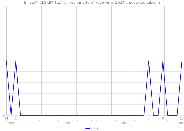 BJJ SERVICES LIMITED (United Kingdom) Page visits 2024 