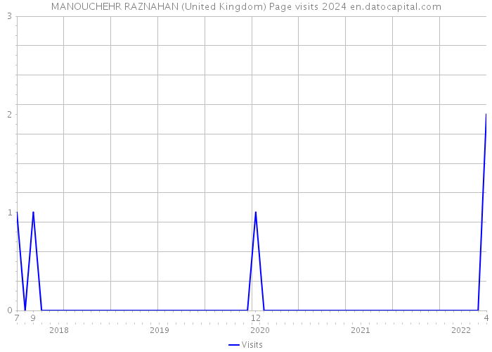 MANOUCHEHR RAZNAHAN (United Kingdom) Page visits 2024 