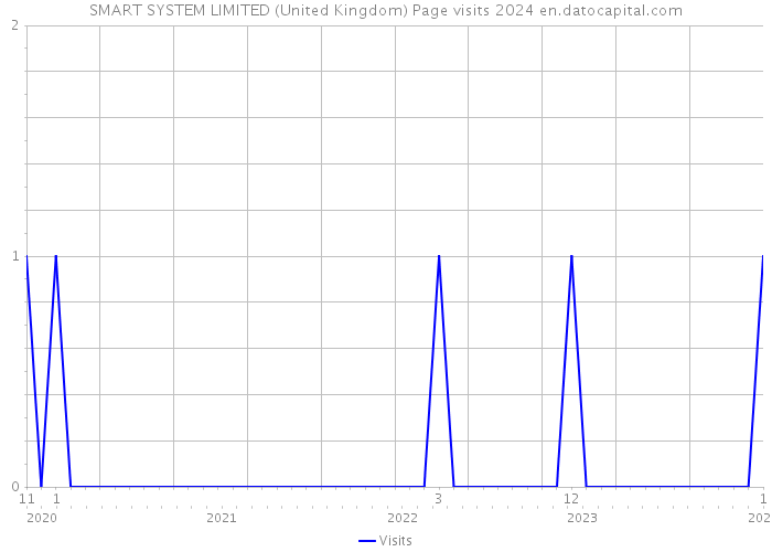 SMART SYSTEM LIMITED (United Kingdom) Page visits 2024 