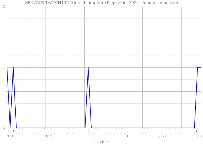 NERVOUS TWITCH LTD (United Kingdom) Page visits 2024 
