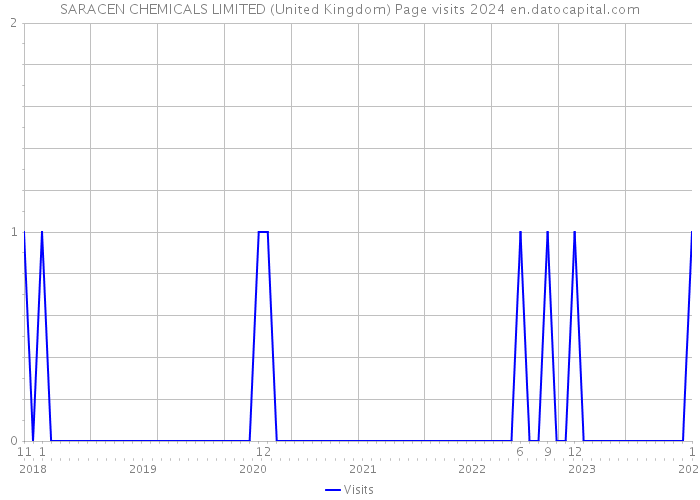 SARACEN CHEMICALS LIMITED (United Kingdom) Page visits 2024 