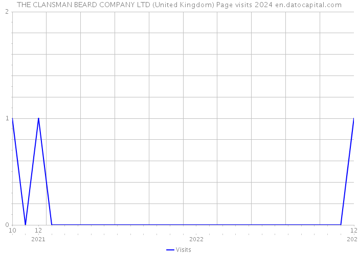 THE CLANSMAN BEARD COMPANY LTD (United Kingdom) Page visits 2024 