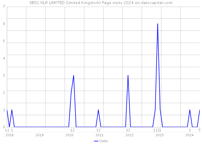 SBSG NLR LIMITED (United Kingdom) Page visits 2024 