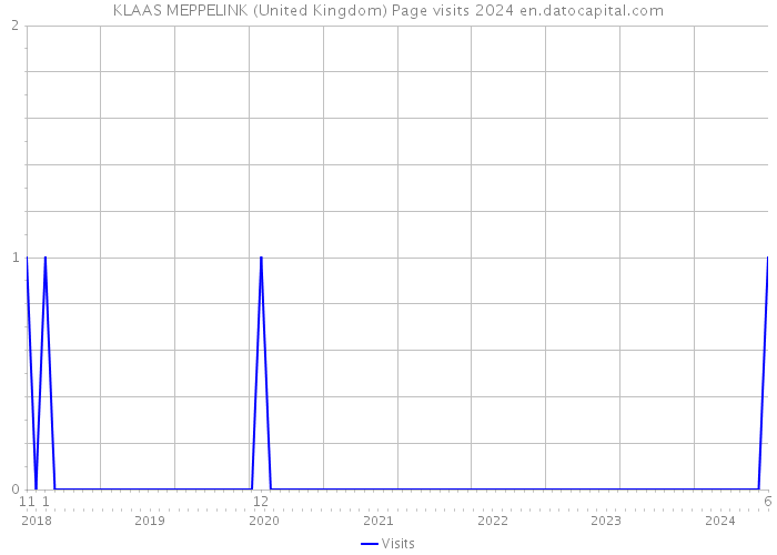 KLAAS MEPPELINK (United Kingdom) Page visits 2024 