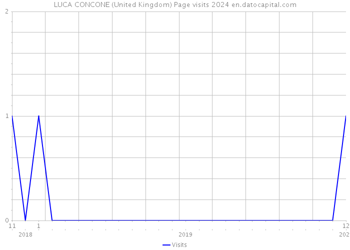LUCA CONCONE (United Kingdom) Page visits 2024 