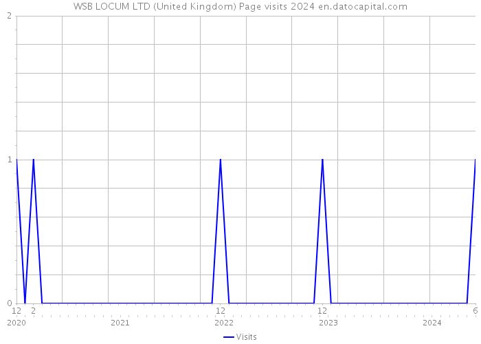 WSB LOCUM LTD (United Kingdom) Page visits 2024 