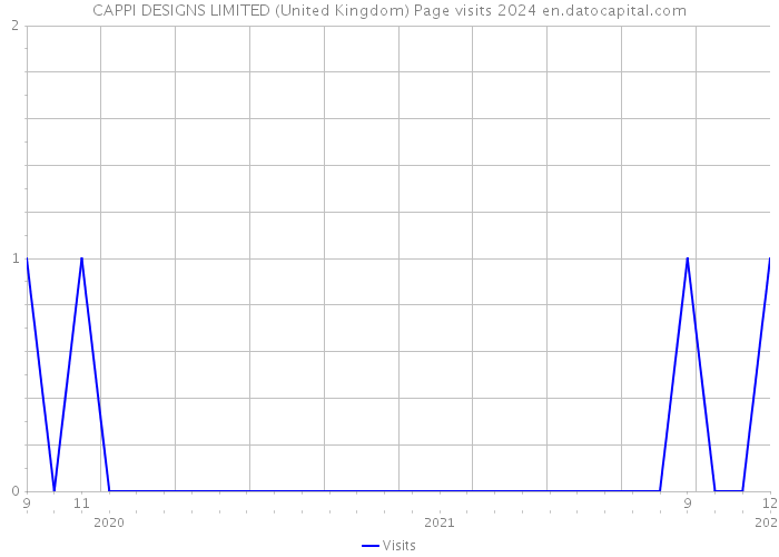CAPPI DESIGNS LIMITED (United Kingdom) Page visits 2024 