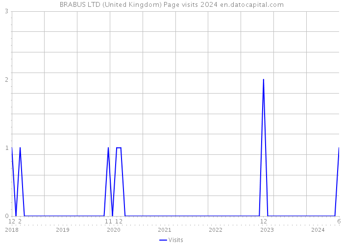 BRABUS LTD (United Kingdom) Page visits 2024 