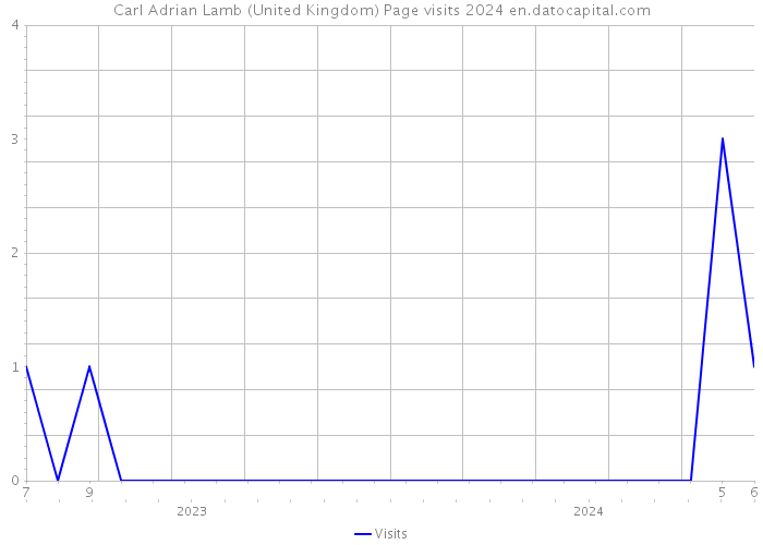 Carl Adrian Lamb (United Kingdom) Page visits 2024 