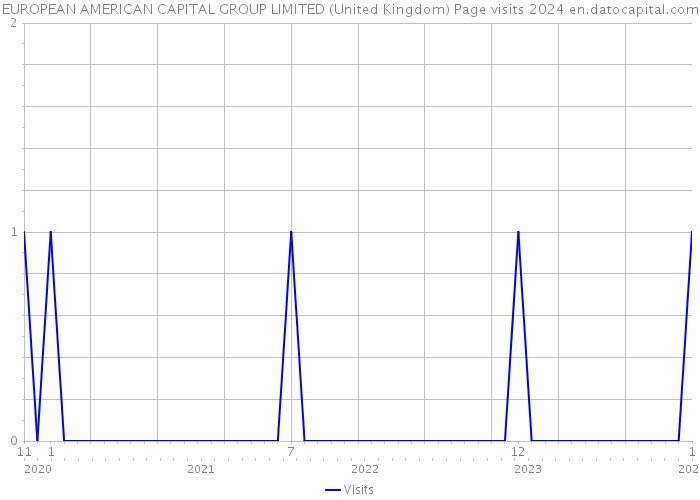 EUROPEAN AMERICAN CAPITAL GROUP LIMITED (United Kingdom) Page visits 2024 