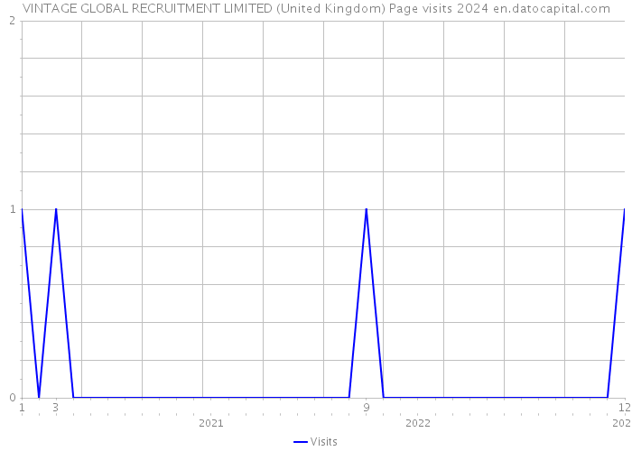VINTAGE GLOBAL RECRUITMENT LIMITED (United Kingdom) Page visits 2024 