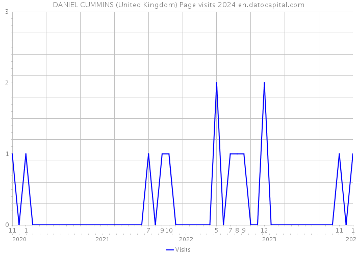 DANIEL CUMMINS (United Kingdom) Page visits 2024 