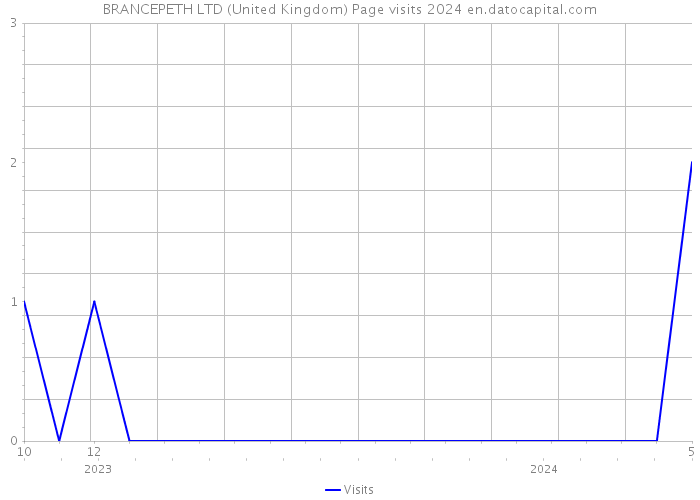 BRANCEPETH LTD (United Kingdom) Page visits 2024 
