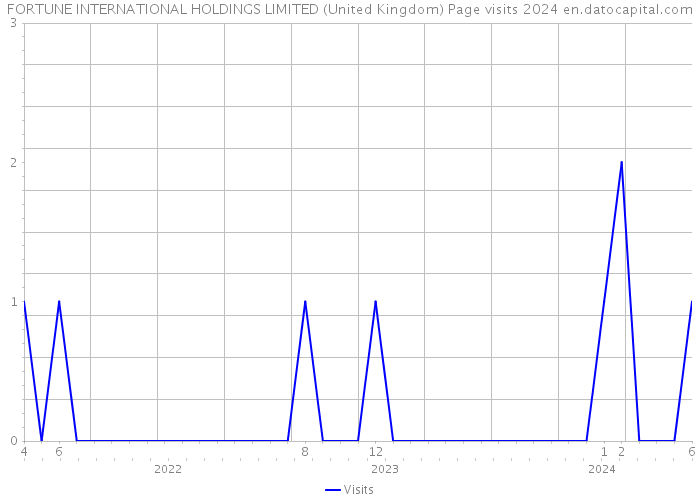 FORTUNE INTERNATIONAL HOLDINGS LIMITED (United Kingdom) Page visits 2024 