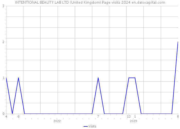 INTENTIONAL BEAUTY LAB LTD (United Kingdom) Page visits 2024 