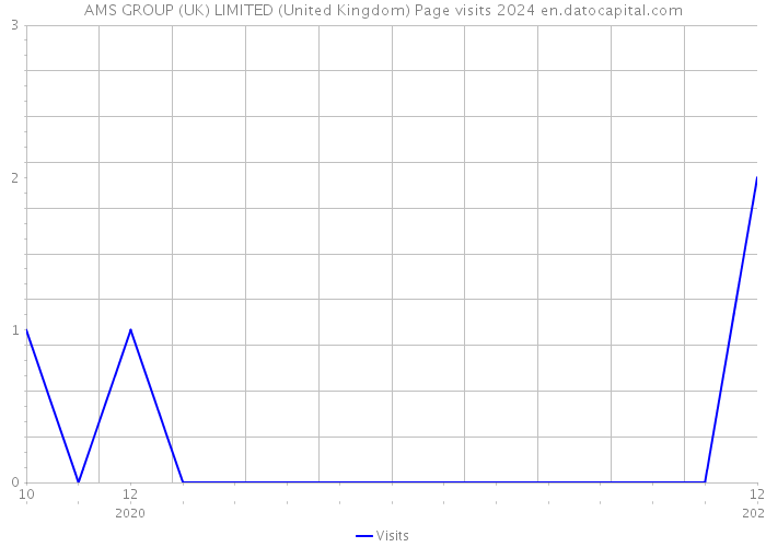 AMS GROUP (UK) LIMITED (United Kingdom) Page visits 2024 