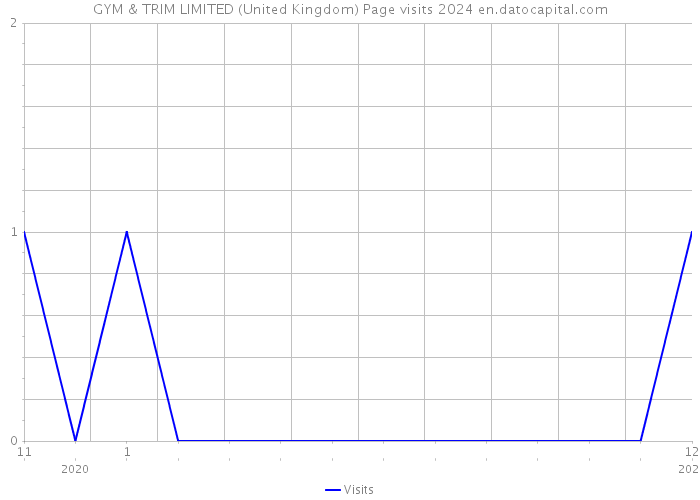 GYM & TRIM LIMITED (United Kingdom) Page visits 2024 