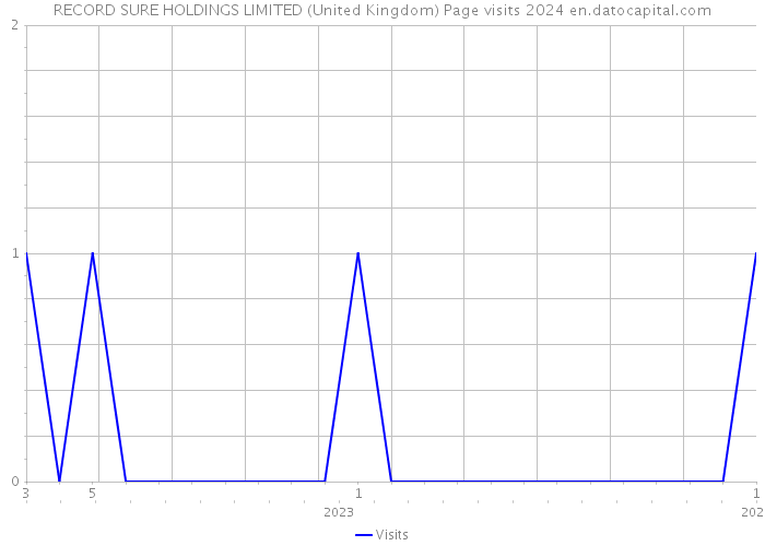 RECORD SURE HOLDINGS LIMITED (United Kingdom) Page visits 2024 