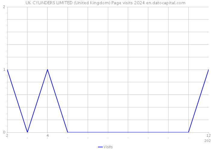 UK CYLINDERS LIMITED (United Kingdom) Page visits 2024 