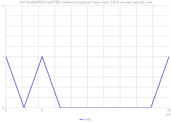 247 MARKETING LIMITED (United Kingdom) Page visits 2024 