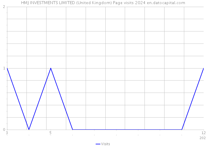 HMJ INVESTMENTS LIMITED (United Kingdom) Page visits 2024 