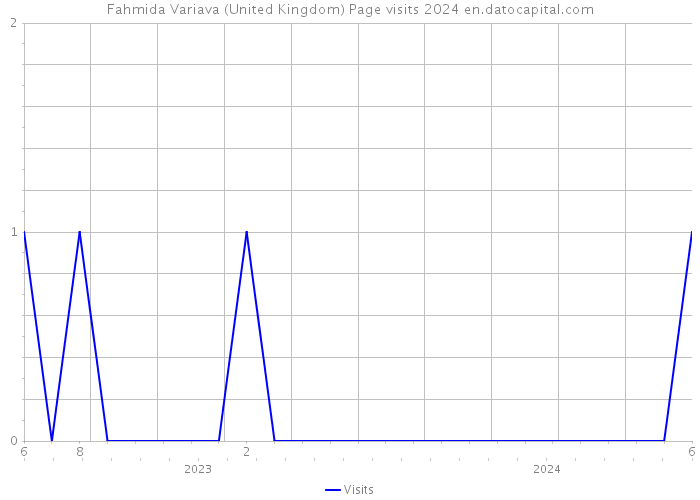 Fahmida Variava (United Kingdom) Page visits 2024 