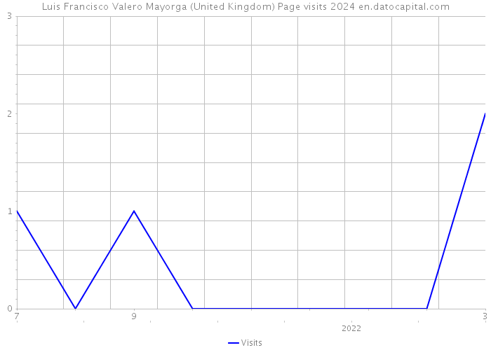 Luis Francisco Valero Mayorga (United Kingdom) Page visits 2024 