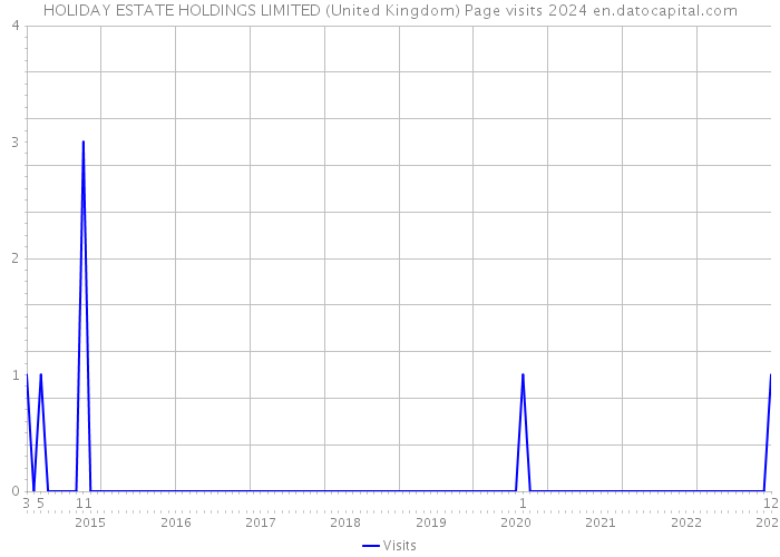 HOLIDAY ESTATE HOLDINGS LIMITED (United Kingdom) Page visits 2024 