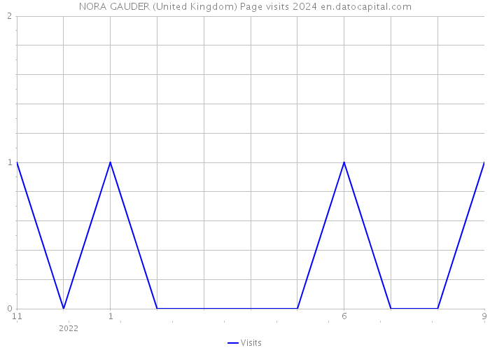 NORA GAUDER (United Kingdom) Page visits 2024 