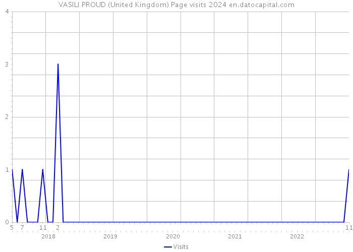 VASILI PROUD (United Kingdom) Page visits 2024 