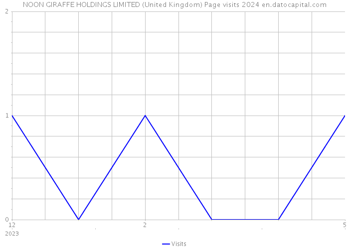 NOON GIRAFFE HOLDINGS LIMITED (United Kingdom) Page visits 2024 