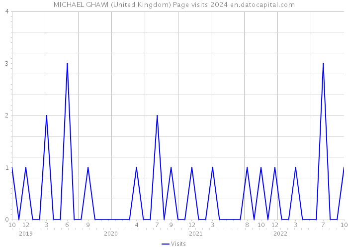 MICHAEL GHAWI (United Kingdom) Page visits 2024 