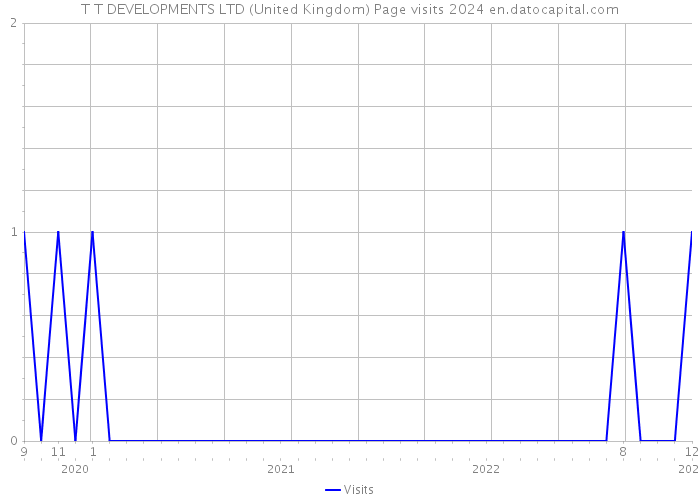 T T DEVELOPMENTS LTD (United Kingdom) Page visits 2024 