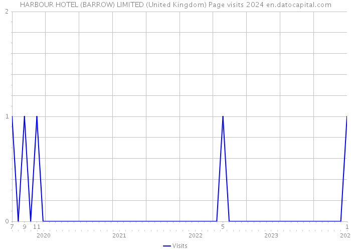 HARBOUR HOTEL (BARROW) LIMITED (United Kingdom) Page visits 2024 