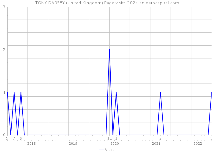 TONY DARSEY (United Kingdom) Page visits 2024 