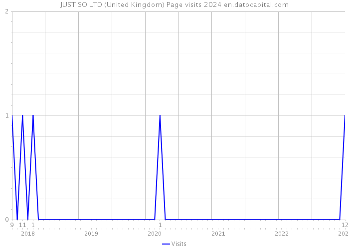 JUST SO LTD (United Kingdom) Page visits 2024 