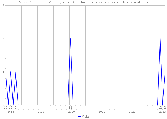 SURREY STREET LIMITED (United Kingdom) Page visits 2024 